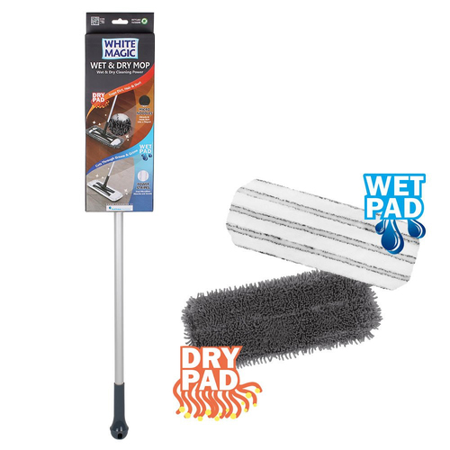 White Magic Wet & Dry Mop White/Grey