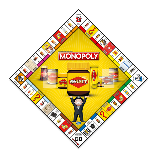 Monopoly Vegemite Family Tabletop Themed Board Game 8+