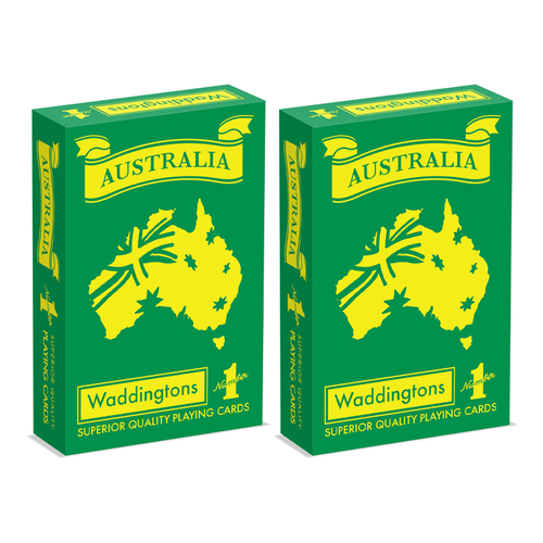 2PK Waddingtons No. 1 of London Playing Cards: Australian 5+