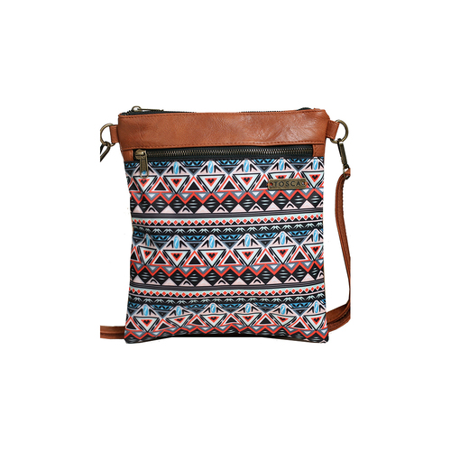 Tosca Womens Slinger Crossbody Shoulder Handbag - Aztec