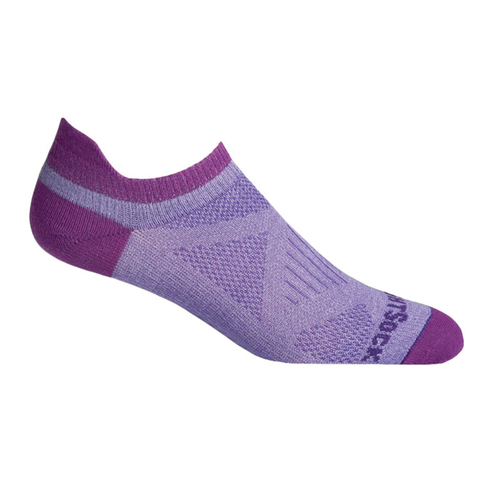 Wrightsock Coolmesh II Tab Purple/Plum Womens Socks L AU 9.5-11