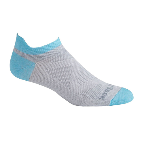 Wrightsock Coolmesh II Tab Wmn Lt Grey/Scuba Womens Socks L AU 9.5-11