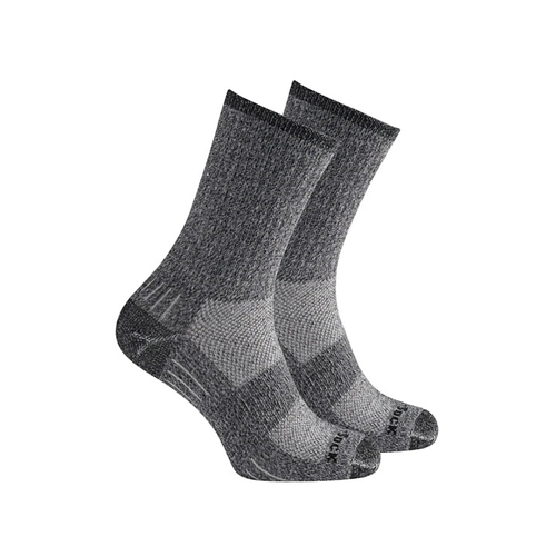 Wrightsock Silver Escape Crew Black Twist Socks M AU 4-7.5 Men/6.5-9 Women