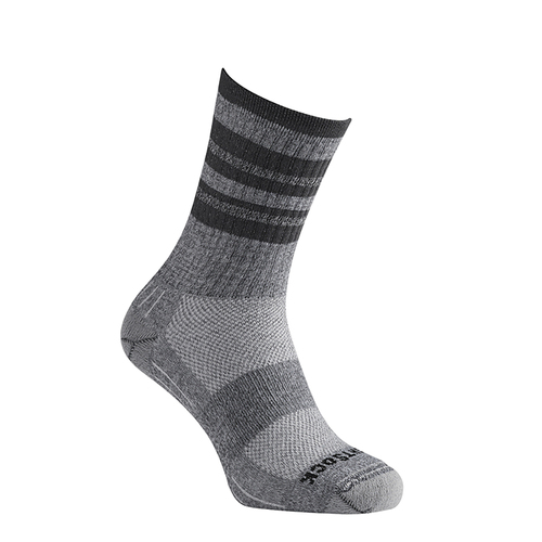 Wrightsock Escape Crew Ash Twist Stripes Unisex Socks S AU 4-6 Womens