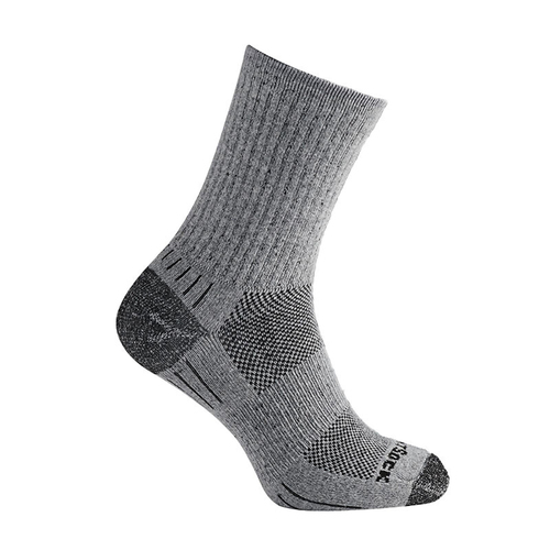 Wrightsock Eco Hike Crew Lt Grey Unisex Socks XL AU 12+ Mens