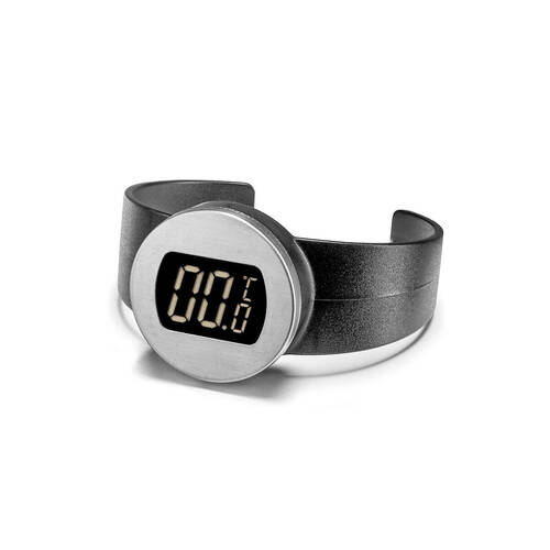 CellarDine Wine Bottle Bracelet Digital Thermometer - Black