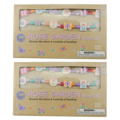 2PK Kaper Kidz Rose Garden Bead Kit Kids/Childrens Toy 4Y+