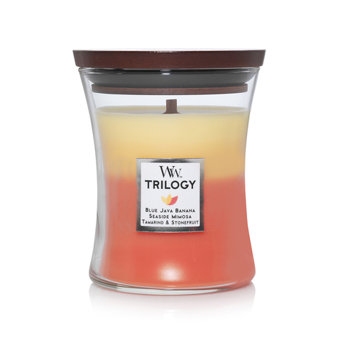 WoodWick 274g Scented Candle Tropical Sunrise Trilogy Medium