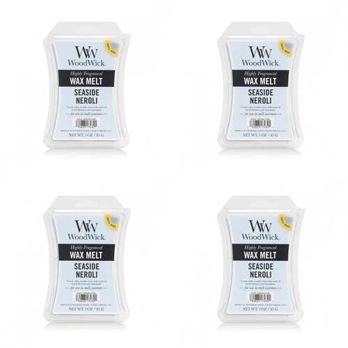 4PK WoodWick Seaside Neroli Scented Wax Melt Cube 9.7oz