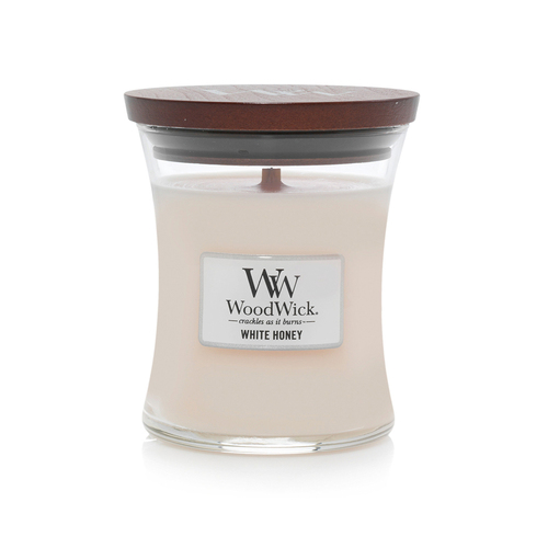 WoodWick 274g Scented Wax Candle White Honey Medium