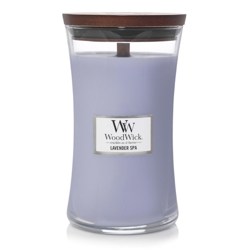 WoodWick 16.5 Scented Candle Lavender Spa Large - Grey