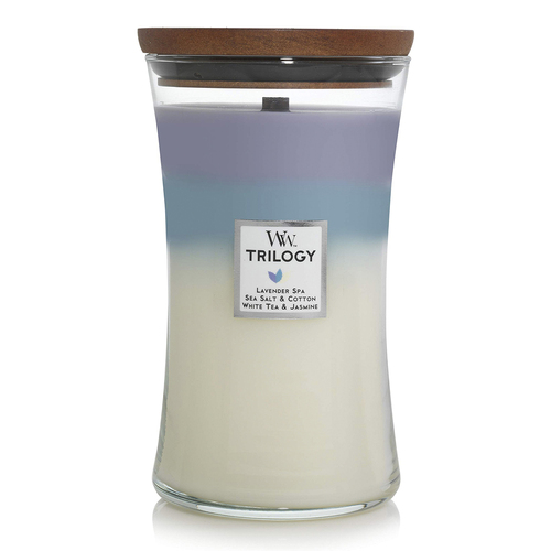 WoodWick Calming Retreat Trilogy Scented Crafted Candle Glass Jar Large