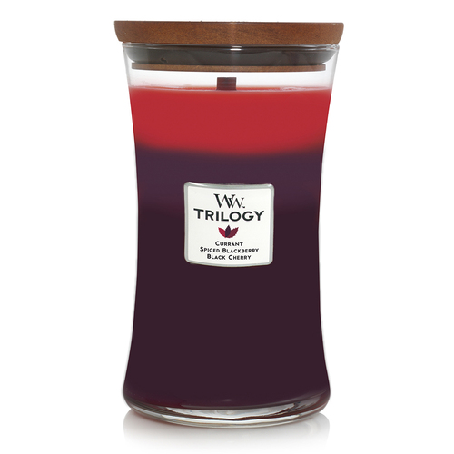 WoodWick 609g Scented Candle Sun Ripened Berries Trilogy Large