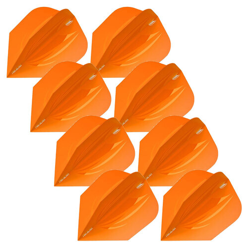 8x 3pc Target ID Pro Ultra No.6 Dart Flights Set - Orange