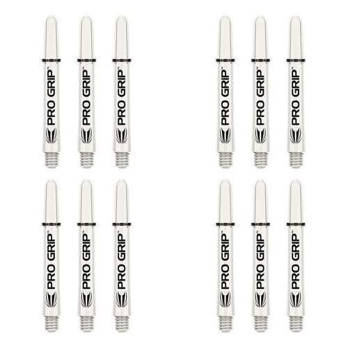 4x 3pc Target Pro Vision Shaft Accessory Short - Clear