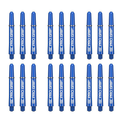 6x 3pc Target Pro Grip Nylon Shaft Accessory Intermediate - Blue