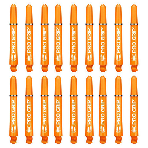 6x 3pc Target Pro Grip Nylon Shaft Accessory Intermediate - Orange