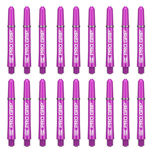 6x 3pc Target Pro Grip Nylon Shaft Accessory Short - Purple