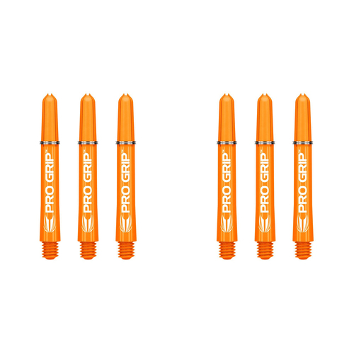 2x 9pc Target Pro Grip Nylon Shaft Multipack Short - Orange