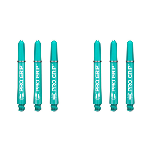 2x 9pc Target Pro Grip Nylon Shafts Multipack Intermediate - Aqua