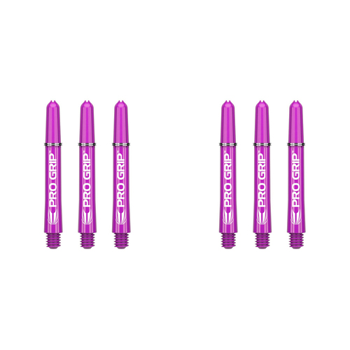 2x 9pc Target Pro Grip Nylon Shaft Multipack Short - Purple