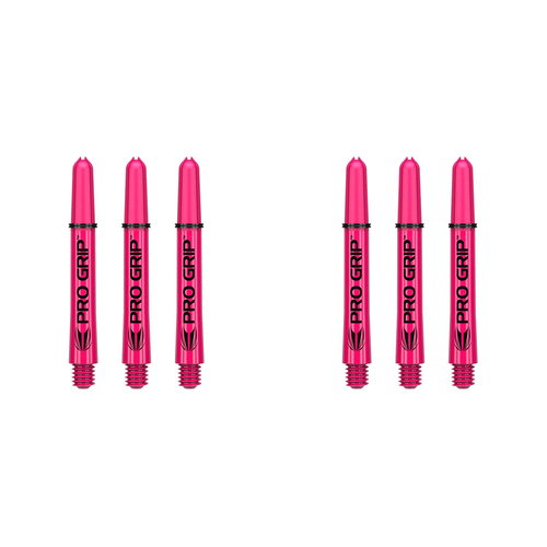 2x 9pc Target Pro Grip Nylon Shaft Multipack Intermediate - Pink