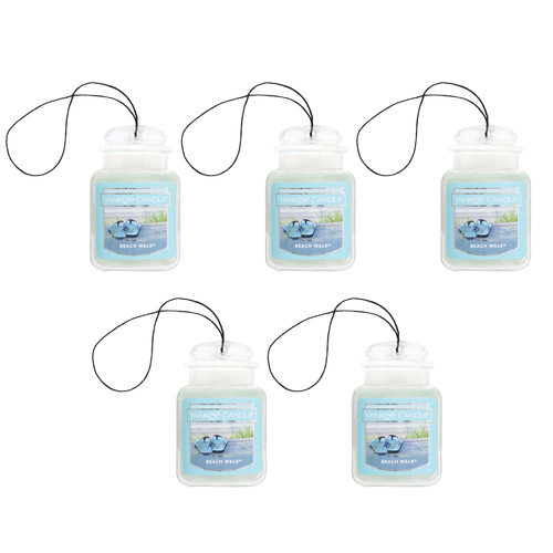 5PK Yankee Car Jar Ultimate Beach Walk Air Freshener 9g