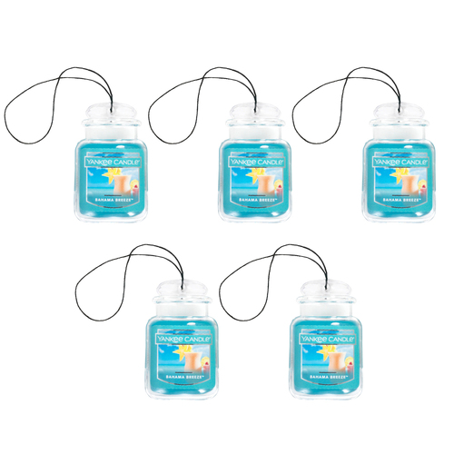 5PK Yankee Car Jar Ultimate Bahama Breeze Air Freshener 9g