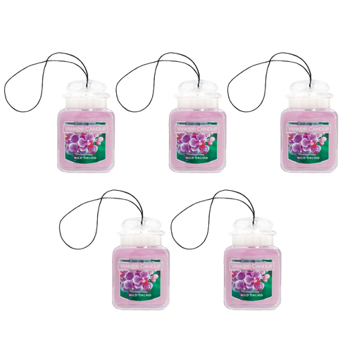 5PK Yankee Car Jar Ultimate Wild Orchid Air Freshener 9g