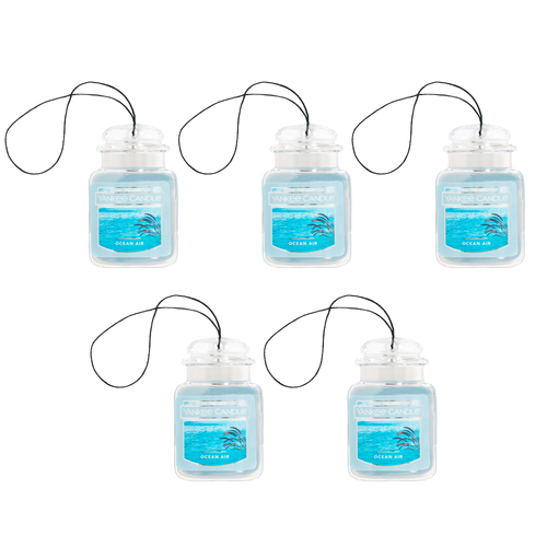 5PK Yankee Car Jar Ultimate Air Freshener Ocean Air 9g