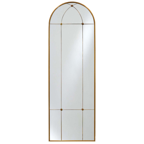 LVD Adalene Metal 180cm Floor Leaning MIrror Arched - Gold