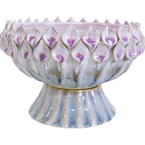 LVD Ceramic Talia Pedestal Bowl Home/Kitchen Decor 25cm