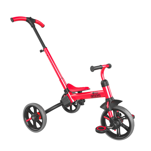 Yvolution YVelo Flippa Trike 4-in-1 Kids Ride On Toy Red 2y+