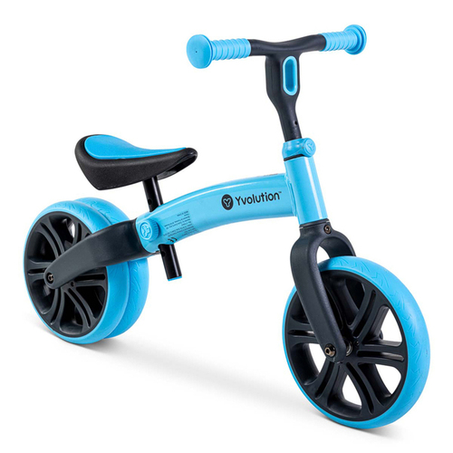 Yvolution Velo Junior Balance Bike Kids Ride On Toy Blue 18m+