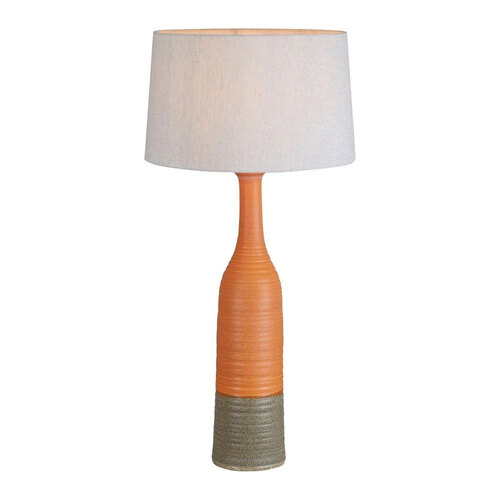 Belle Potters Table Lamp Base Night Light Large - Orange/Brown