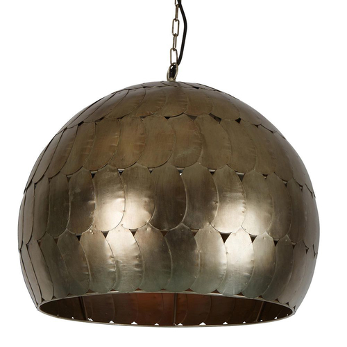 Belle Pangolin Ceiling Pendant Light Hanging Decor Medium 45cm Pewter