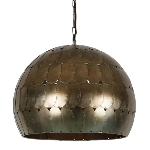 Belle Pangolin Ceiling Pendant Light Hanging Decor Medium 40cm Pewter