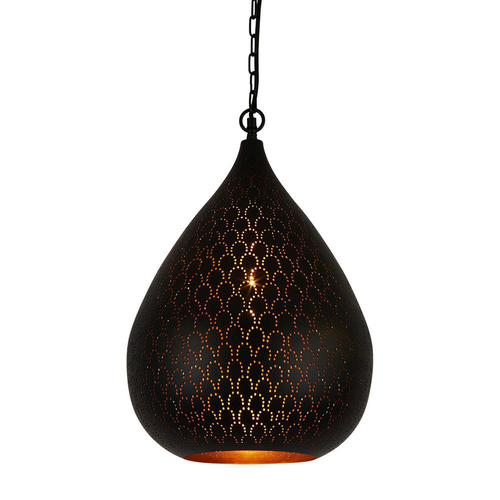 Belle Taipan Metal Ceiling Pendant Light Home Decor Hanging Lamp 52cm Black