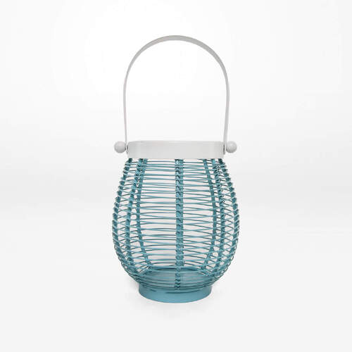 Rayell Lantern Candle Holder Lena Home Decor Aqua 13x15x13cm