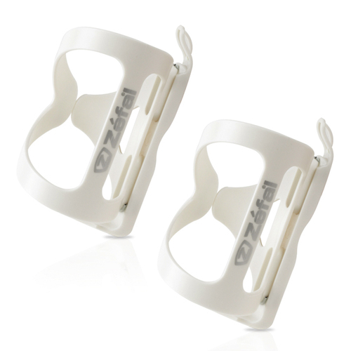 2PK Zefal Wiiz Thermoplastic Resin Bicycle Drink Bottle Cage White 20cm