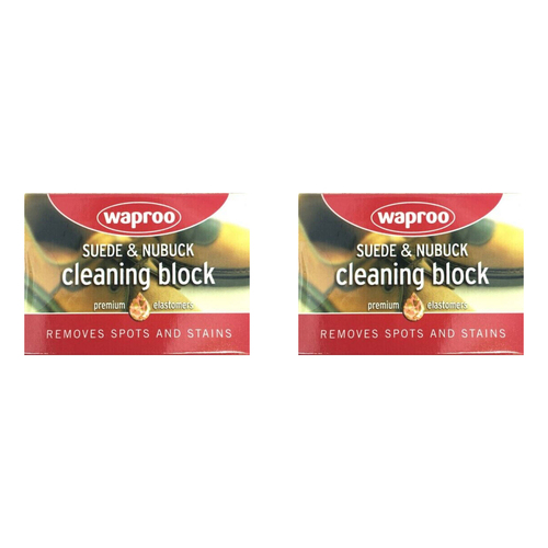 2PK Waproo Suede & Nubuck Leather Rubber Cleaning Block