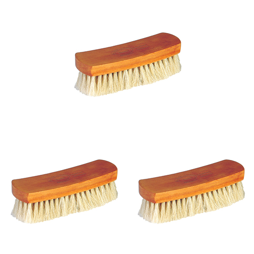 3PK Waproo Beech Shoe Polish Brush - Horse Hair Bristles