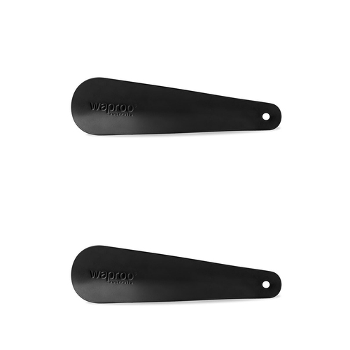 2PK Waproo Platinum Medium Matt Black Metal Shoe Horn