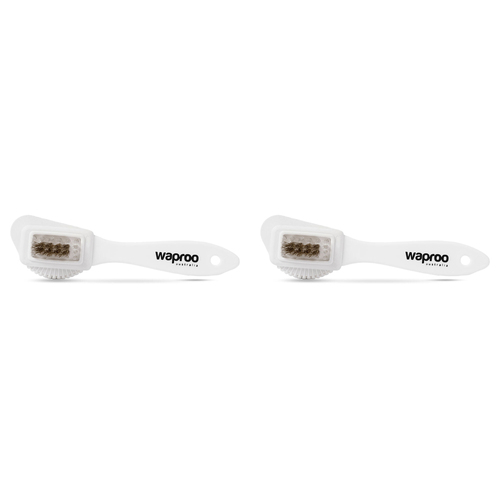 2PK Waproo Platinum Suede & Nubuck Brush (Brass Insert)