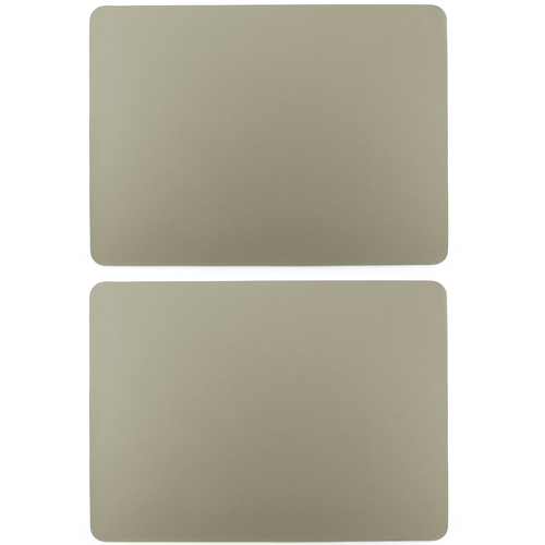 2pc Zic Zac Togo 33x45cm Rectangular Placemat Taupe